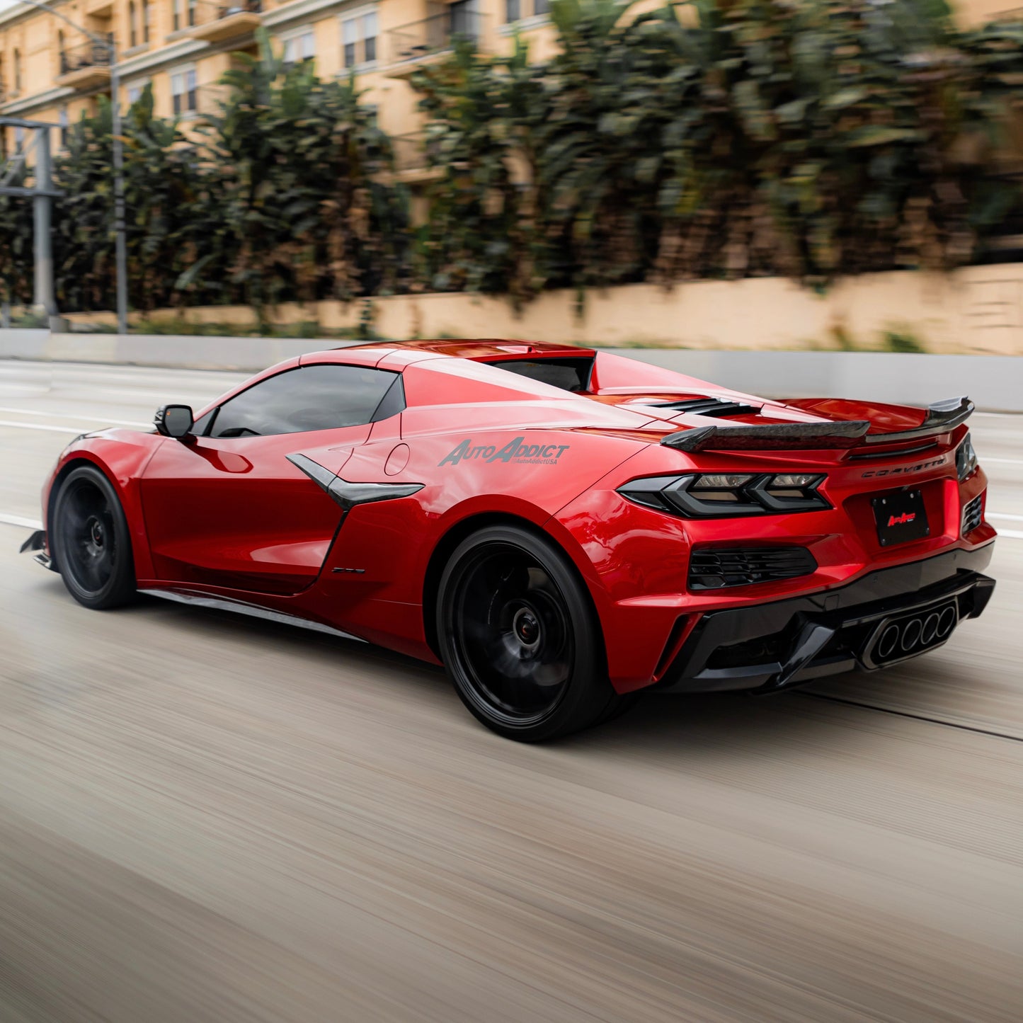 2020-2026 Corvette C8 Euro Smoke Style LED Taillights Amber Sequential Pair