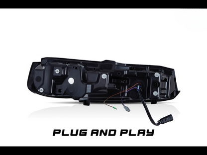 2019-2025 CHEVY CAMARO UMBRA LED TAILLIGHTS GLOSS BLACK/SMOKE LENS