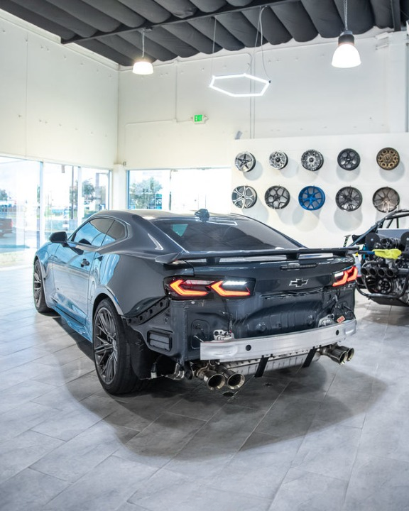 2019-2025 CHEVY CAMARO UMBRA LED TAILLIGHTS GLOSS BLACK/SMOKE LENS