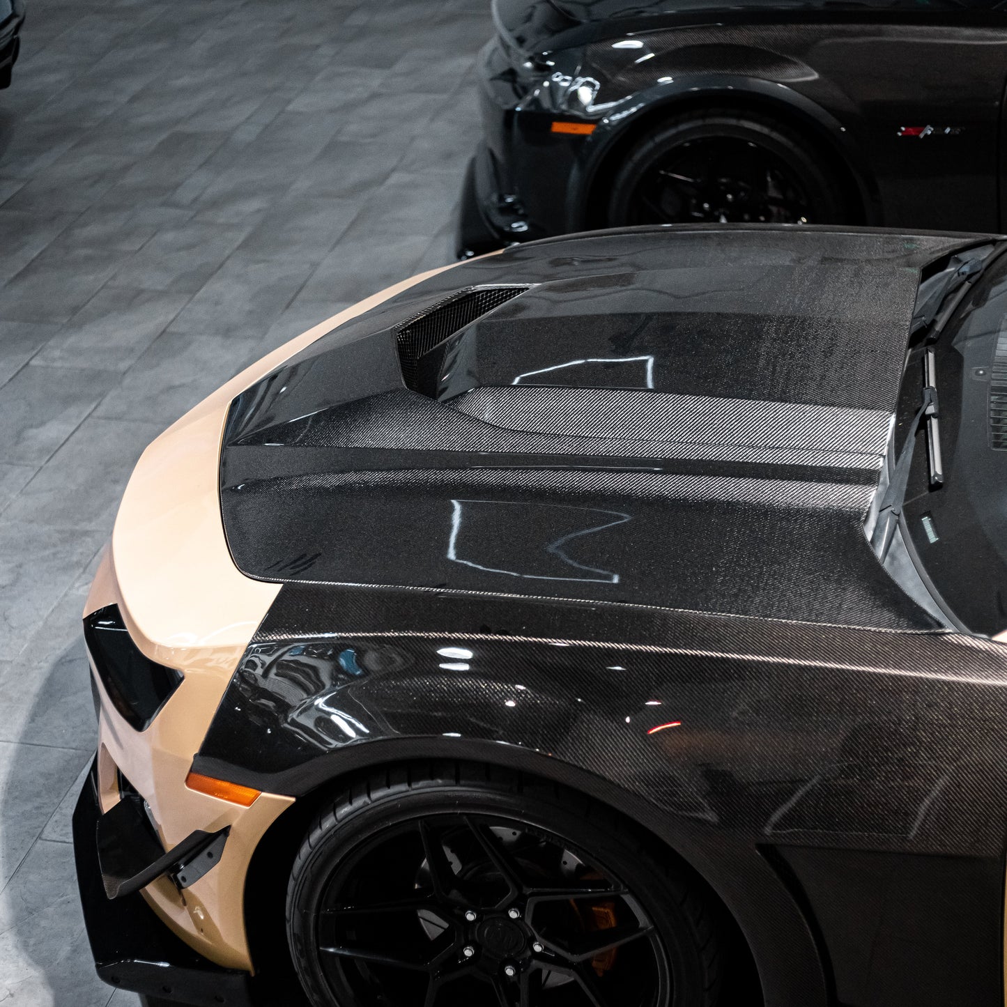 2010-2015 Chevy Camaro Type-ZR Carbon Fiber Double Sided Hood