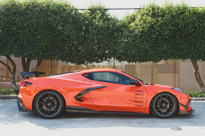 Carbon Fiber Side Rocker Extensions/ Side Skirts- Chevrolet C8 Corvette