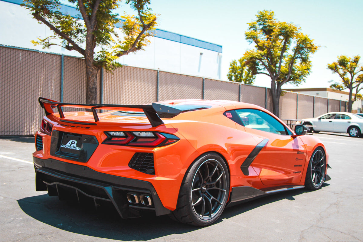 Carbon Fiber Rear Diffuser-Chevrolet Corvette C8 Stingray