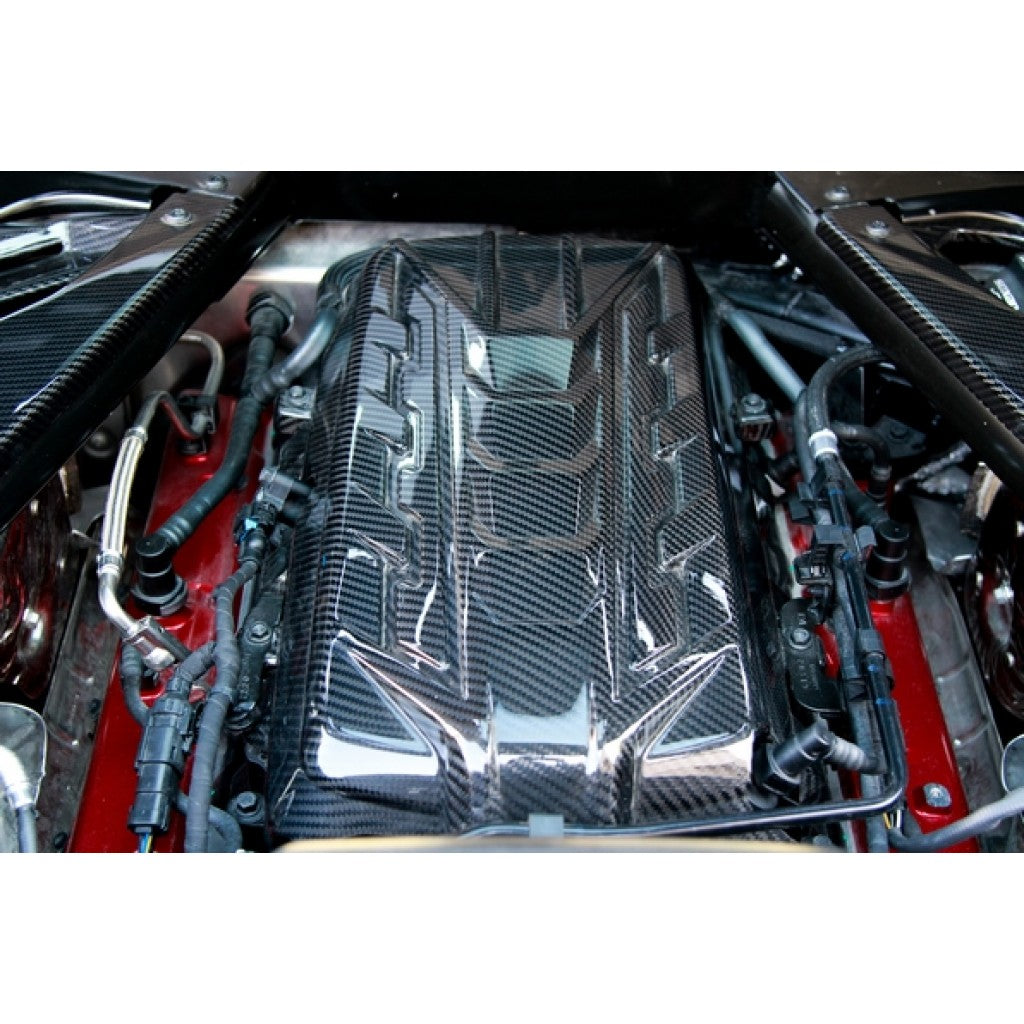 Carbon Fiber Engine Plenum Cover and Appearance Panels Package-Chevrolet C8 Corvette