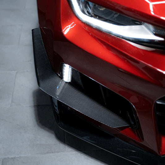 2010-2015 Gen 5 1LE/ZL1 Aftermarket Bumper Carbon Fiber Dive Planes Double Sided