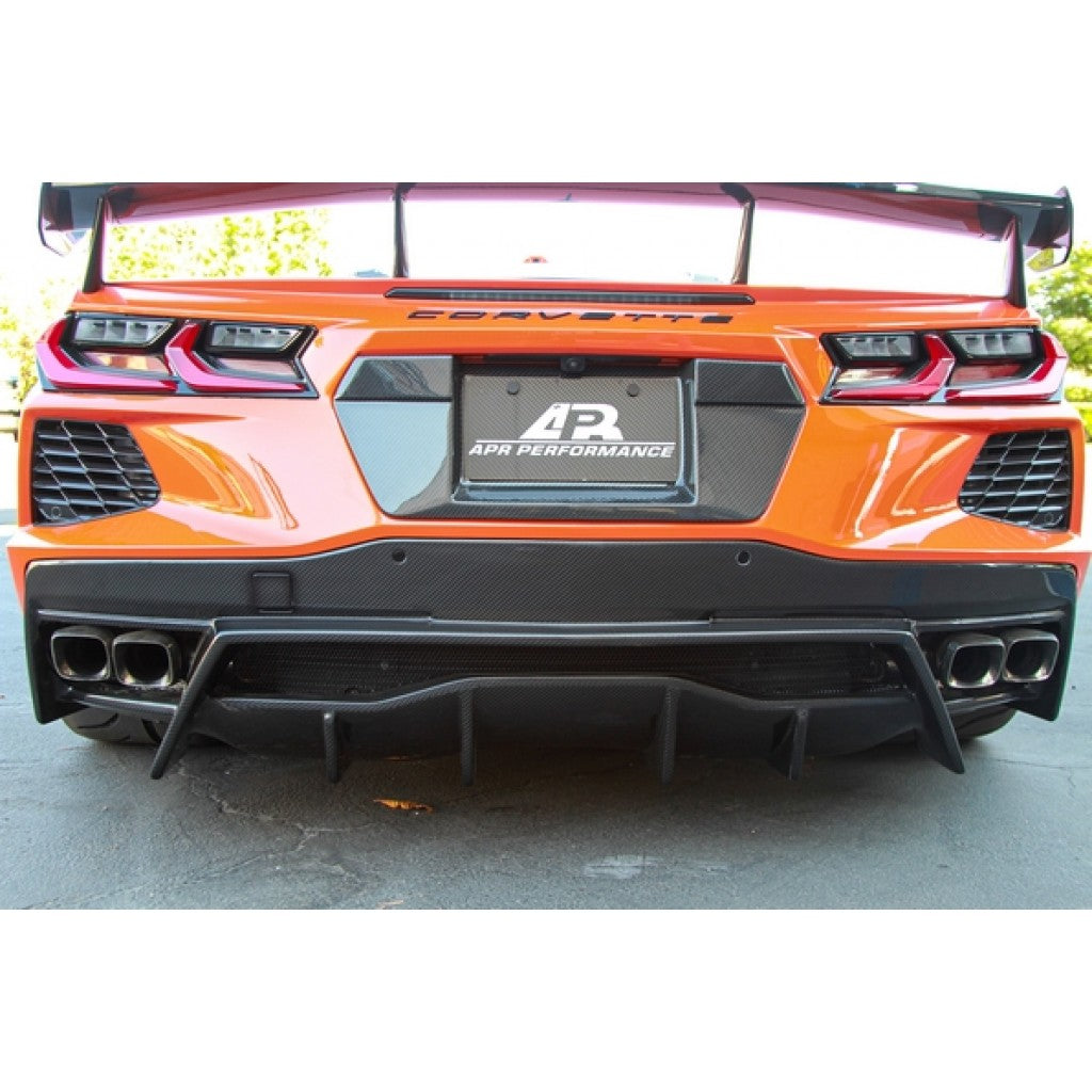 Carbon Fiber Rear Diffuser-Chevrolet Corvette C8 Stingray