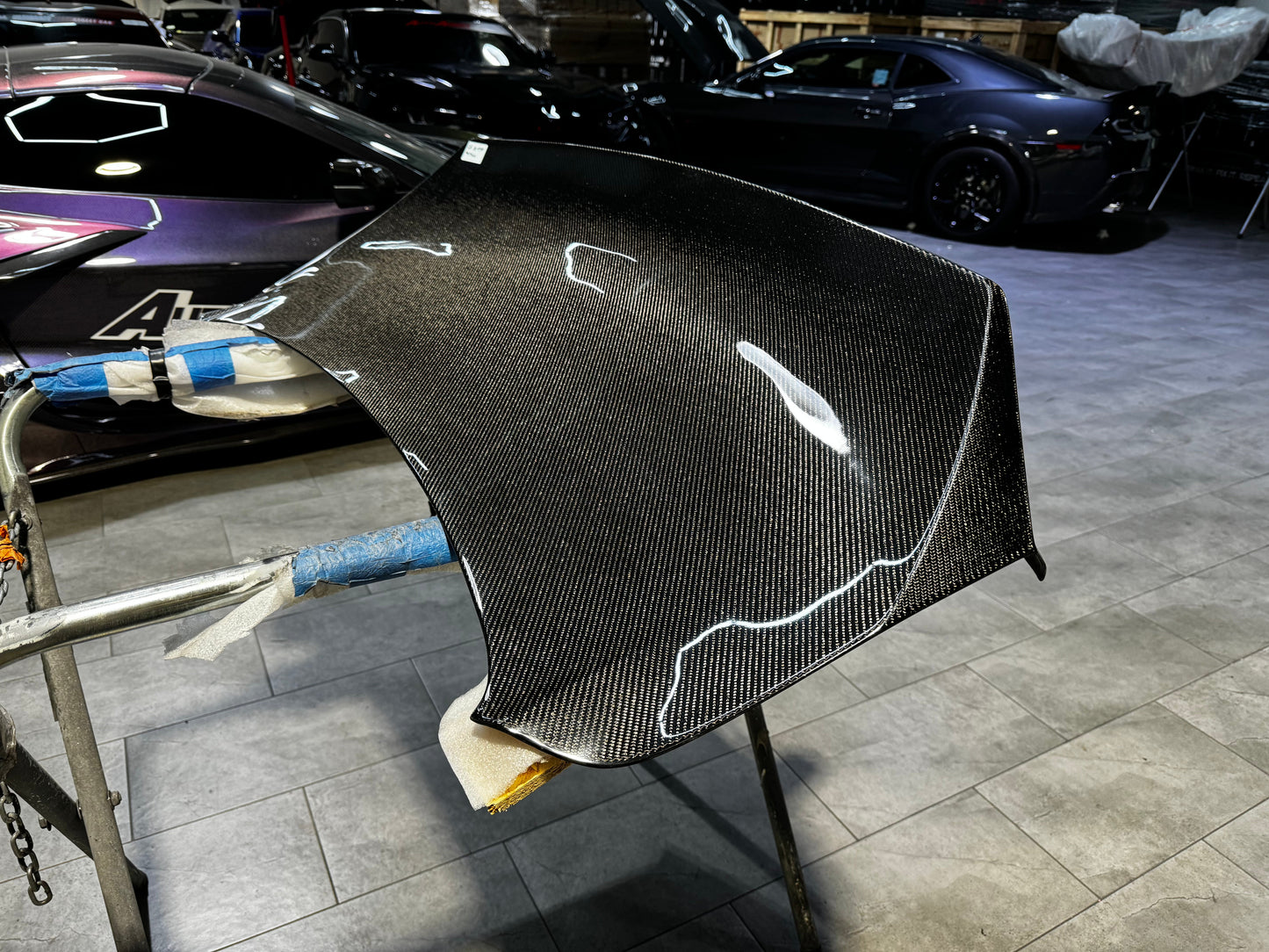 OPEN BOX 2016-2024 Camaro Carbon Fiber Trunk Double Sided Decklid With Integrated Spoiler