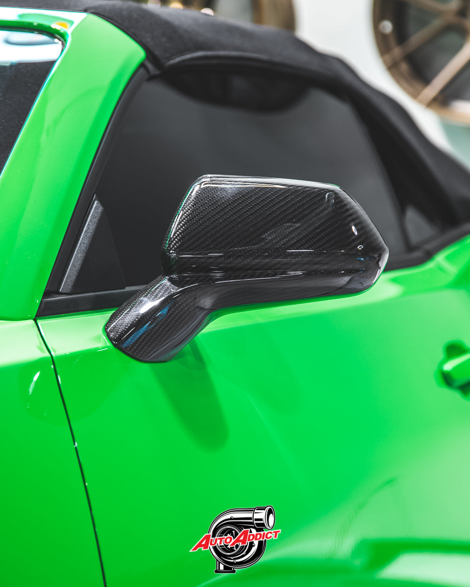 2016-2024 Chevy Camaro Carbon Fiber Mirror Caps