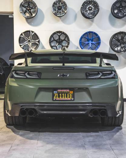 2016-2018 CHEVY CAMARO UMBRA LED TAILLIGHTS GLOSS BLACK/SMOKE LENS