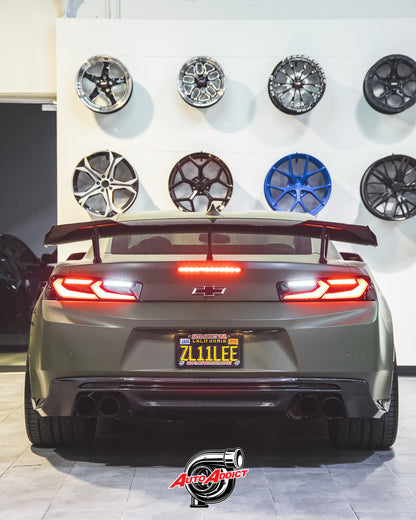 2016-2018 CHEVY CAMARO UMBRA LED TAILLIGHTS GLOSS BLACK/SMOKE LENS