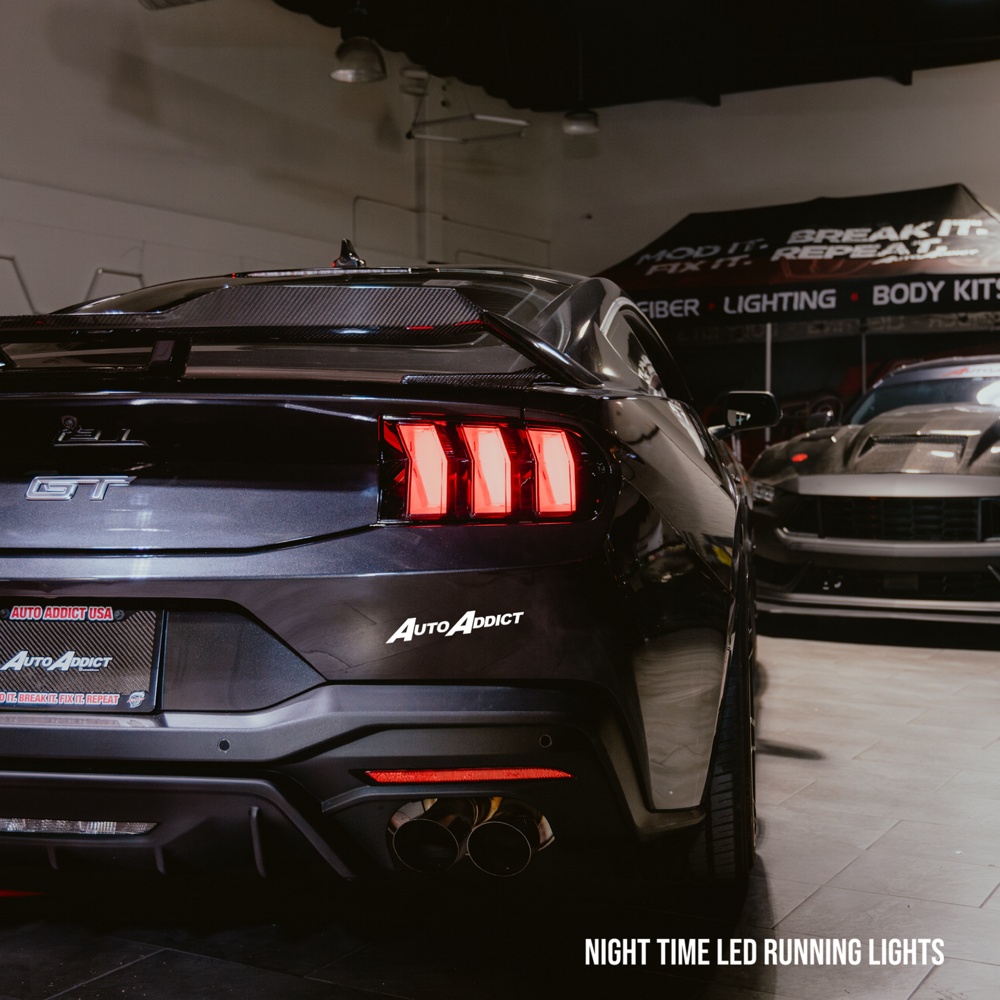 2024-2026 Mustang S650 Euro Style Taillights Amber Turn Signal Sequential