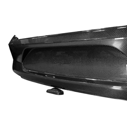 2015-2023 Ford Mustang GT500 Style Double Sided Full Carbon Fiber Track Package Rear Bumper Conversion