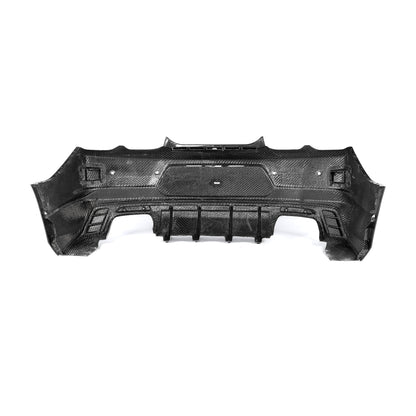 2019-2025 Camaro RS/SS/ZL1 Gloss Double Sided Carbon Fiber Rear Bumper w/Rear Diffuser Quad Tips 1pc
