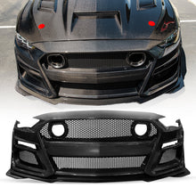 2018-2023 Ford Mustang GT500/Mach1 Combo Double Sided Full Carbon Fiber Track Package Front Bumper Conversion