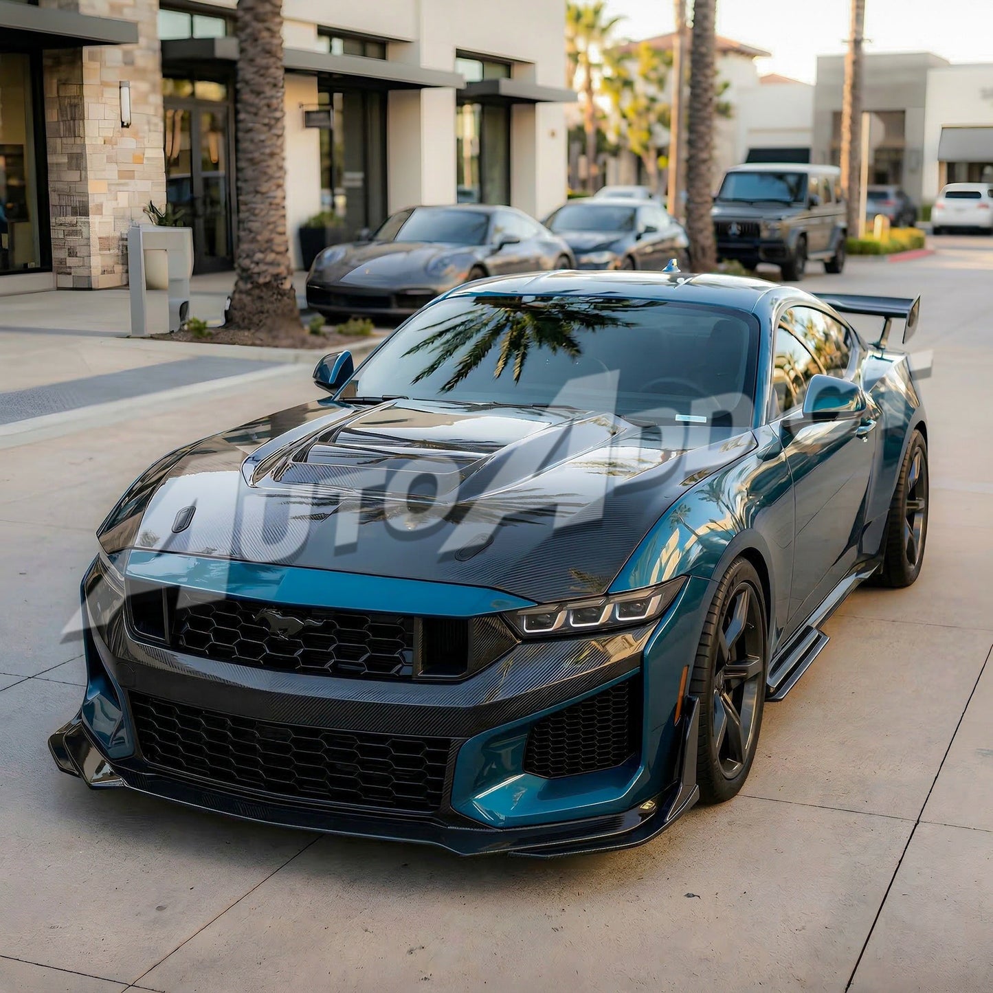 2024–2026 Mustang S650 Heritage SC™ V-Shaped Dry Gloss Carbon Fiber Track Package Program Bundle