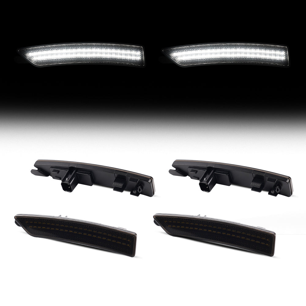 2024-2026 Ford Mustang S650 Smoke White LED Side Markers