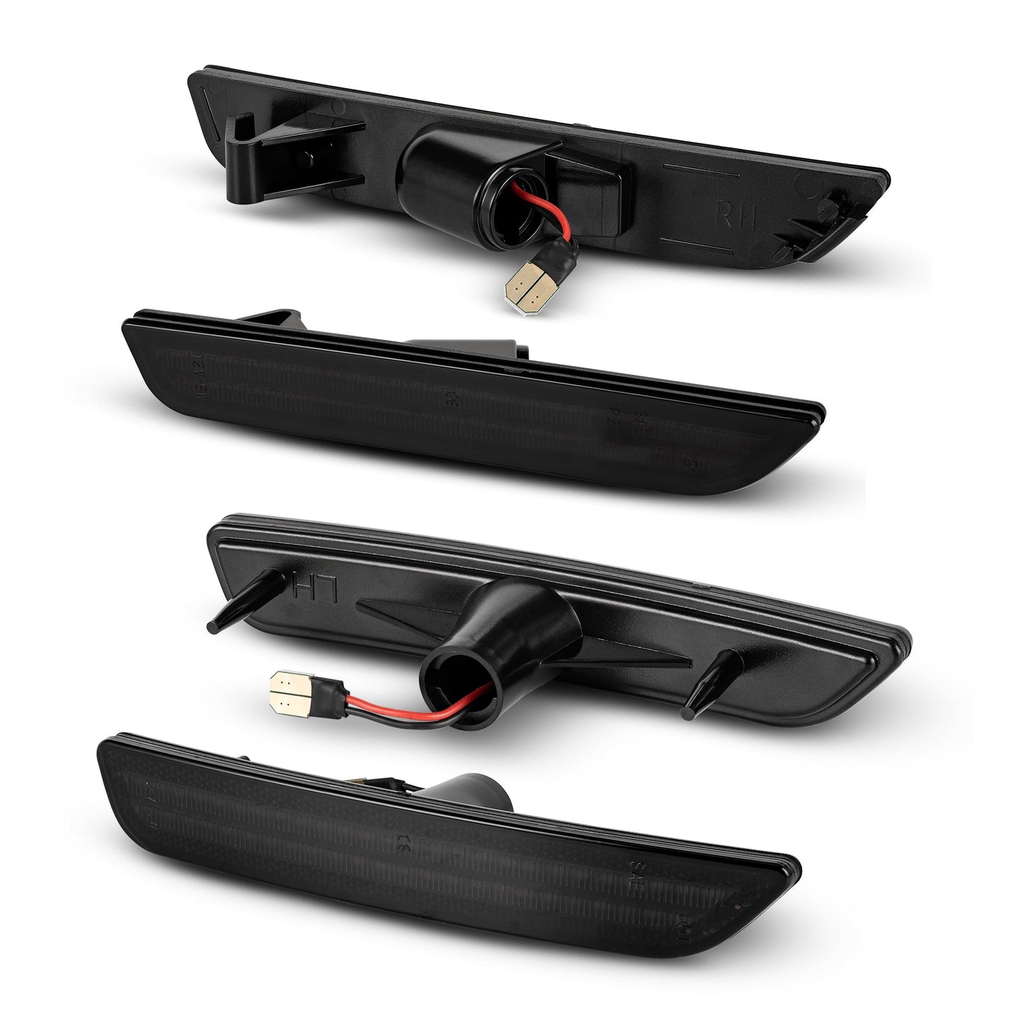 2010-2014 Ford Mustang Smoked White LED Side Markers