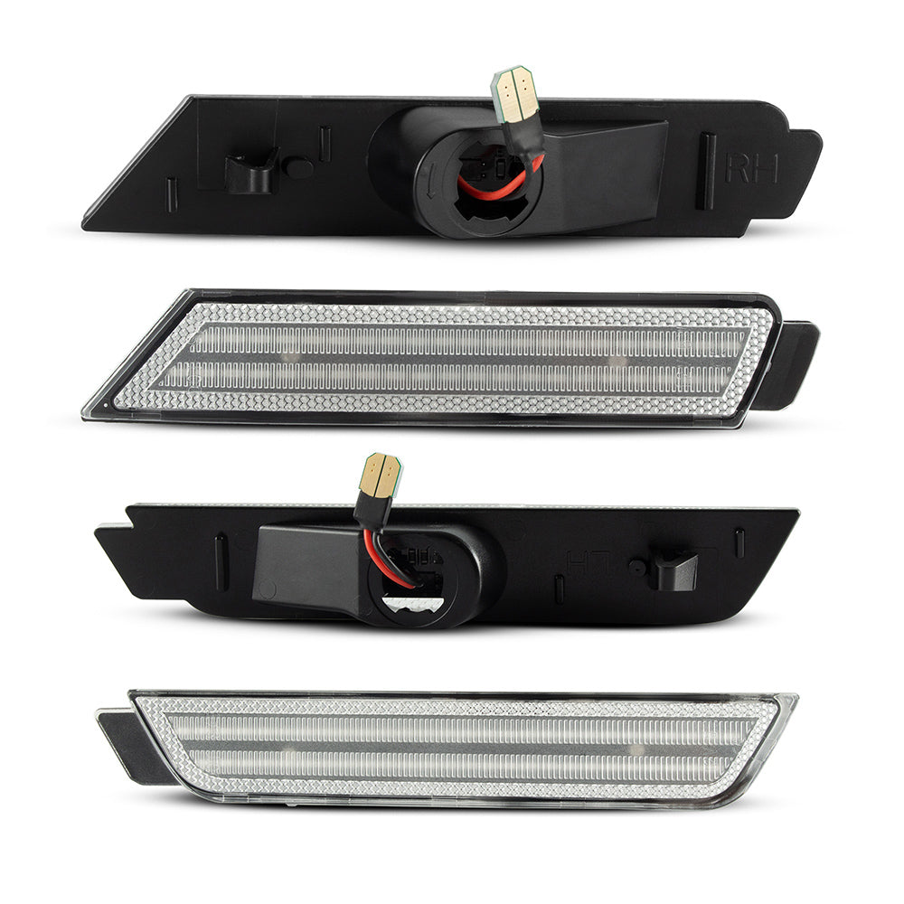 2010-2015 Chevrolet Camaro Clear White LED Side Markers Set