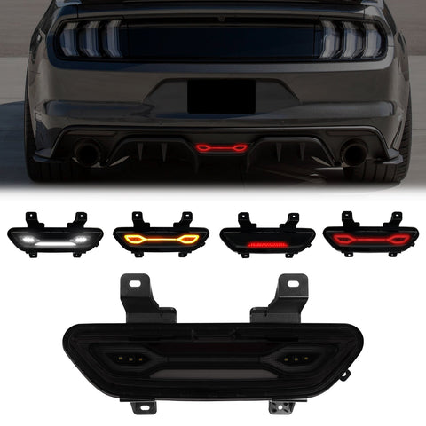 2018-2023 Mustang S550 Rear Diffuser Reverse Light LED Smoke Lens