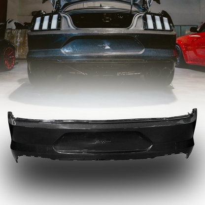 2015-2023 Ford Mustang GT500 Style Double Sided Full Carbon Fiber Track Package Rear Bumper Conversion