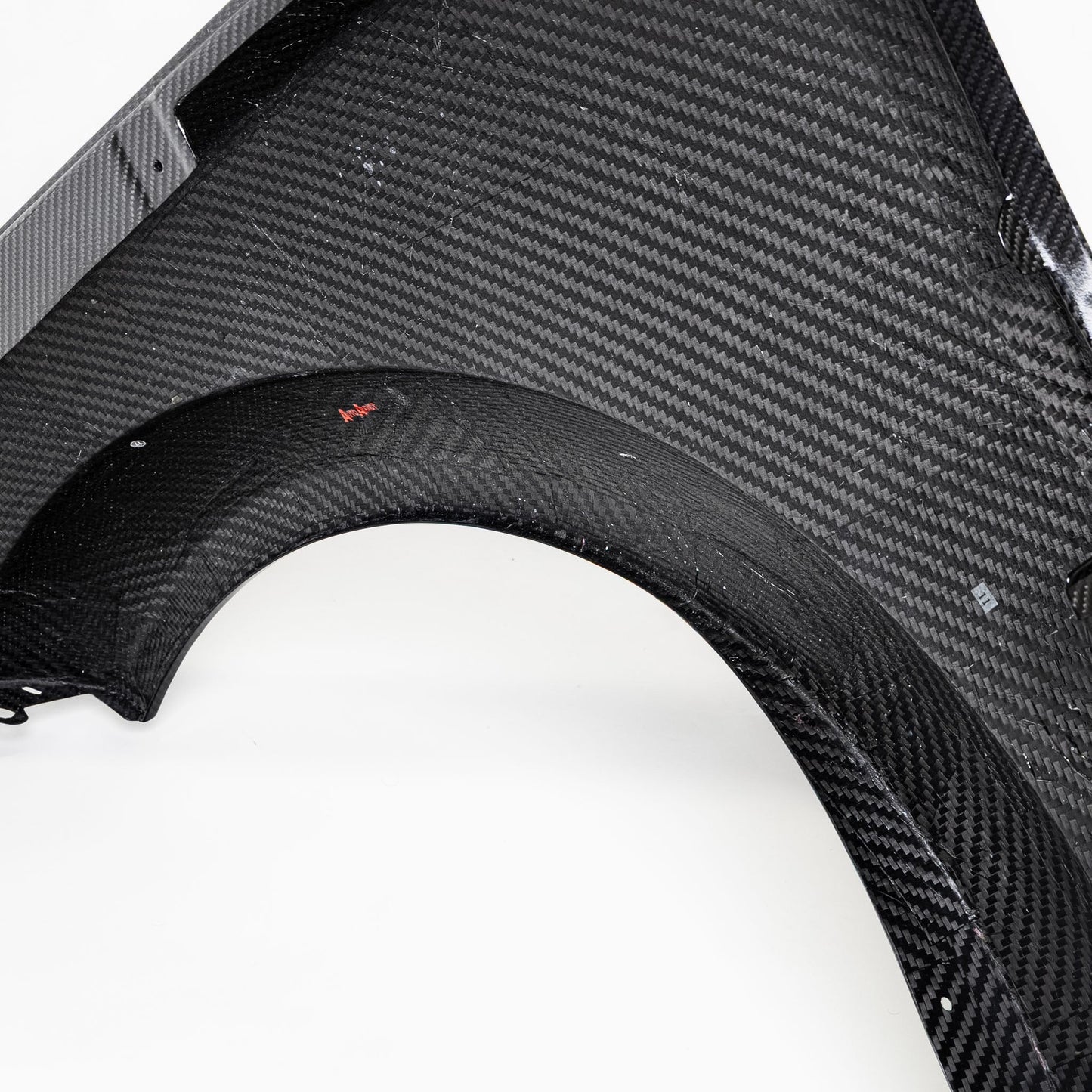 2015-2025 Dodge Charger Dry Gloss Carbon Fiber Type-Hellcat Front Fenders Widebody w/Flares 1pc