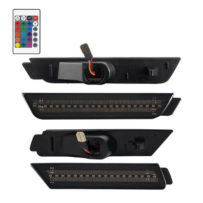 2010-2015 Chevrolet Camaro RGB Smoked LED Side Markers