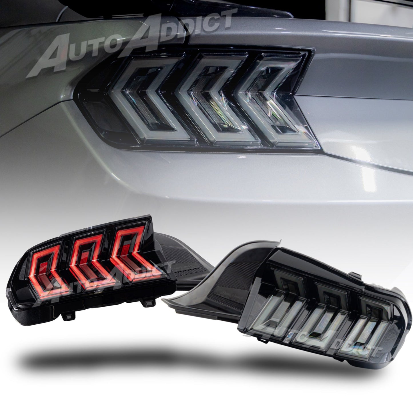 2024-2026 Mustang S650 Heritage-X™ Taillights Amber Turn Signal Sequential w/ Animation