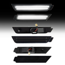 2010-2015 Chevrolet Camaro Smoked White LED Side Markers Set