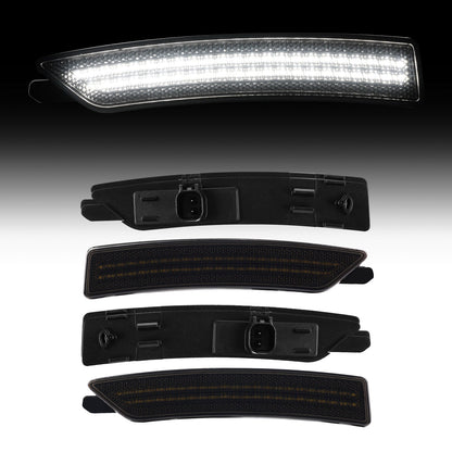 2024-2026 Ford Mustang S650 Smoke White LED Side Markers
