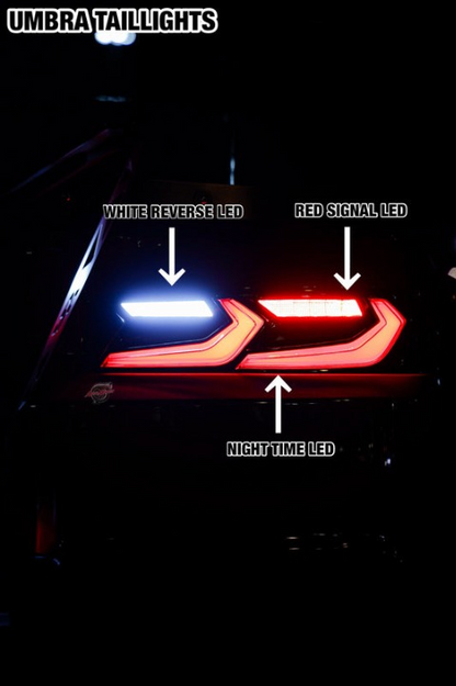 2014-2015 Chevy Camaro Umbra LED Taillights – Gloss Black/Smoke Lens