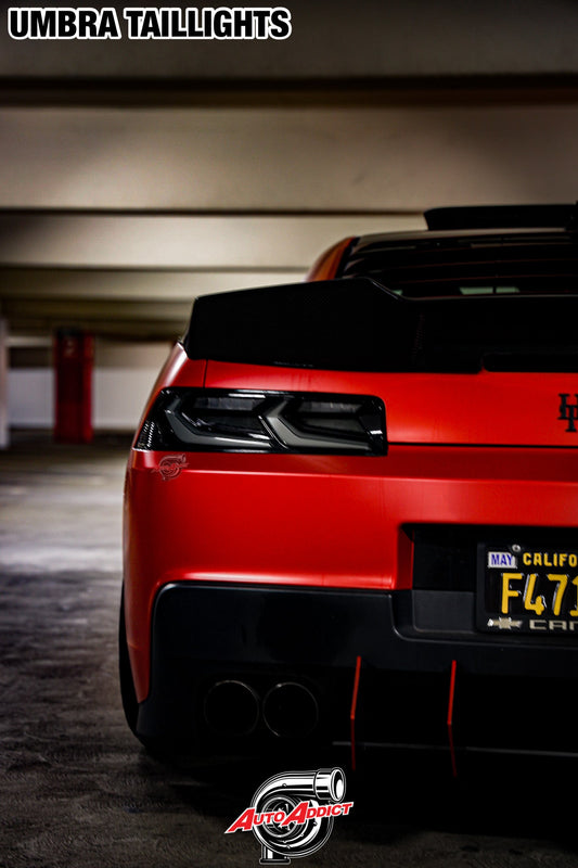 2012-2013 Camaro Umbra LED Taillights, Gloss Black Smoke Lens