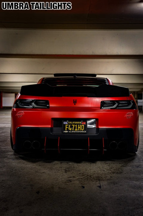 2012-2013 CHEVY CAMARO UMBRA LED TAILLIGHTS GLOSS BLACK/SMOKE LENS + CUSTOM HARNESS