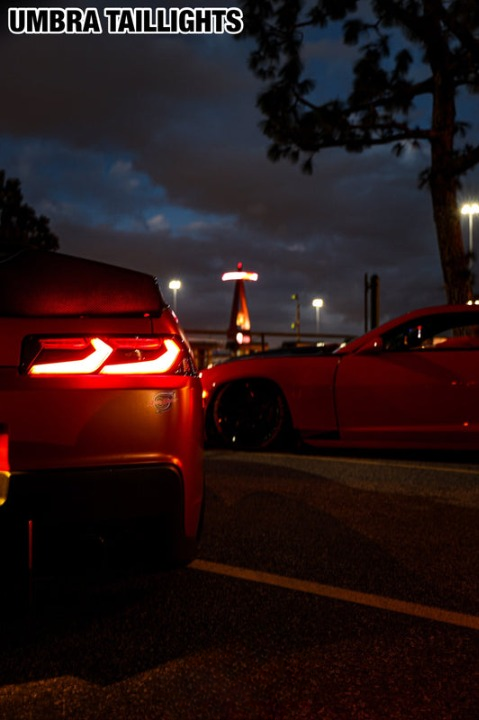 2014-2015 Chevy Camaro Umbra LED Taillights – Gloss Black/Smoke Lens