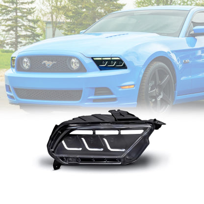 2010-2014 Mustang S197 S650 Style LED Headlights, Sequential