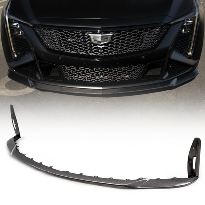 2022-2026 Cadillac CT5-V Blackwing Gloss Carbon Fiber Front Chin Splitter