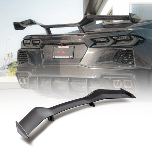 2020-2025 Corvette C8 Type-Z07 Style Carbon Fiber Rear Spoiler 1pc For Stingray