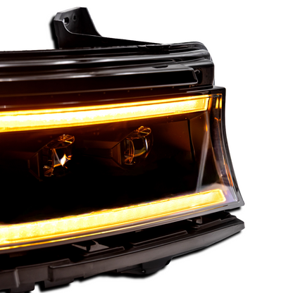 2015–2024 Dodge Charger Hellfire Projector LED Headlights w/ Switchback DRL & Amber Sequential Turn Signals