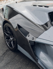 2023-2026 Corvette C8 Type-ZR1 Carbon Fiber Rear Fenders Shell For Z06/E-Ray (Pair)