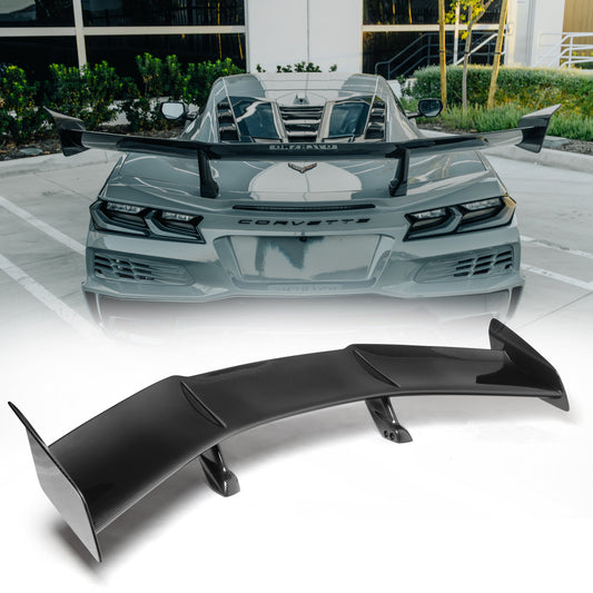 2023-2027 C8 Corvette ZTK Type-OEM V-Shaped Dry Carbon Spoiler