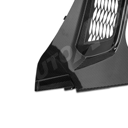 2020-2026 Corvette C8 Carbon Fiber Pre-Preg Front Frunk Surround Trim Kit For Z06/E-Ray/Grand Sport/Stingray