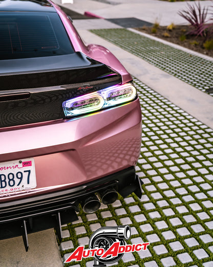 2016 - 2024 Camaro Carbon Fiber Trunk Double Sided Decklid With Integrated Spoiler