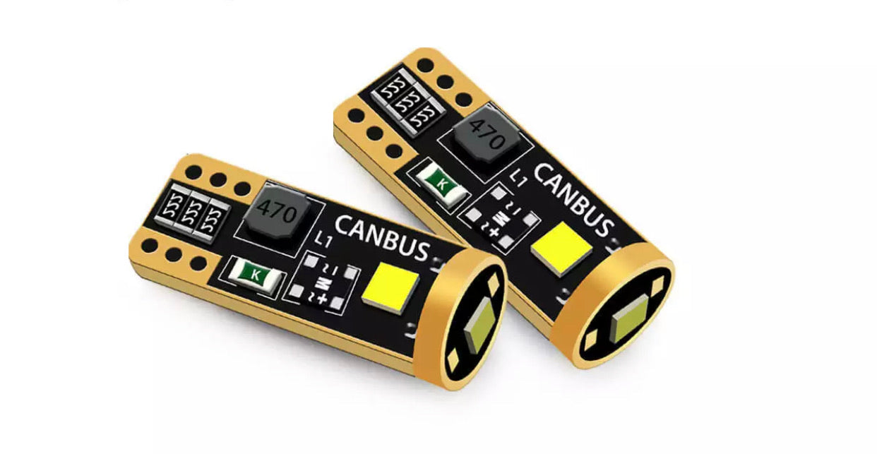 T10 LED White License Plate Lights