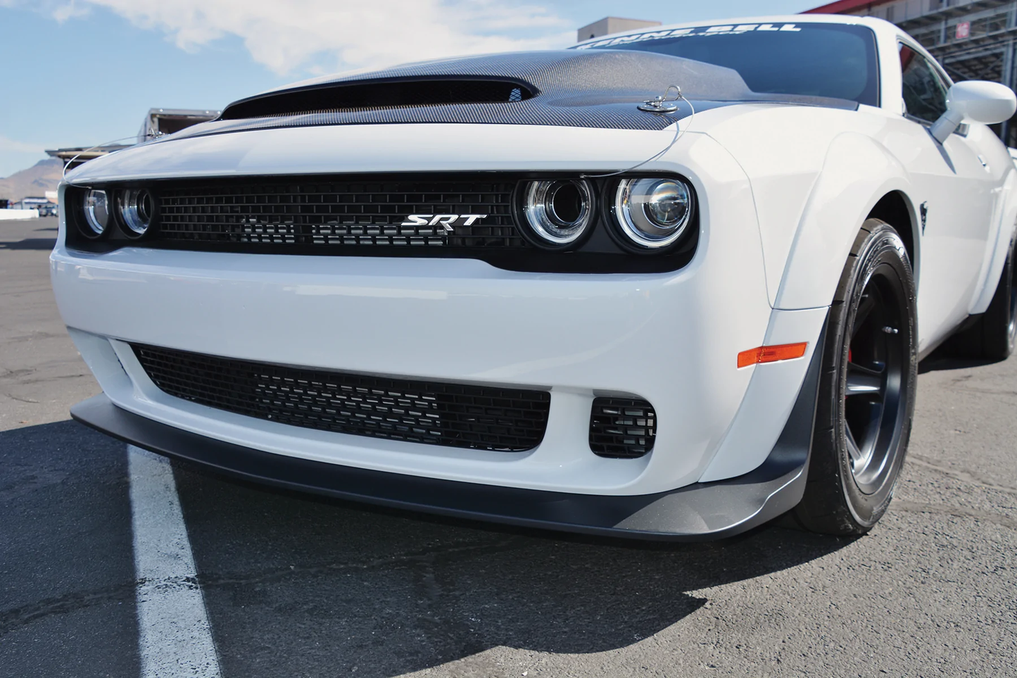 2015-2023 Dodge Challenger Demon Cowl Style Carbon Fiber Hood