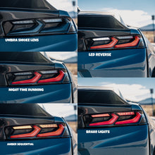 2016-2018 CHEVY CAMARO UMBRA LED TAILLIGHTS GLOSS BLACK/SMOKE LENS