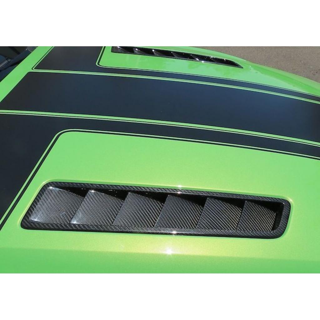 Carbon Fiber Hood Vents- Ford Mustang GT 2013-14