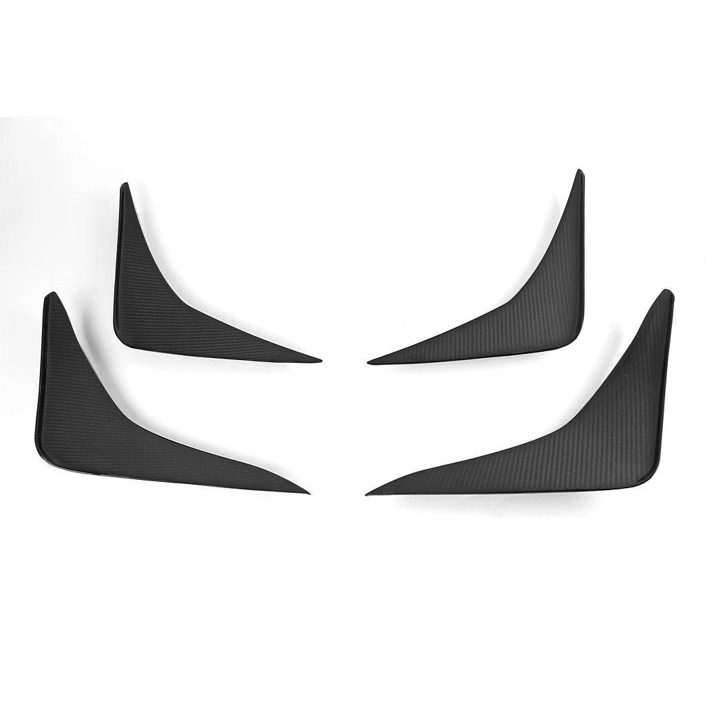 2012-2016 Nissan R35 GT-R APR Carbon Front Bumper Canards