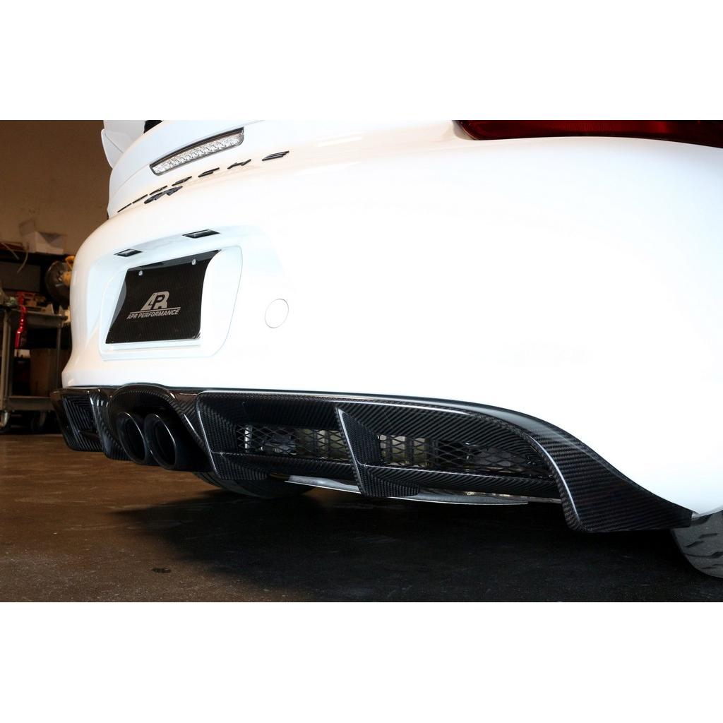 Carbon Fiber Rear Diffuser- 2016 981 Porsche Cayman GT4
