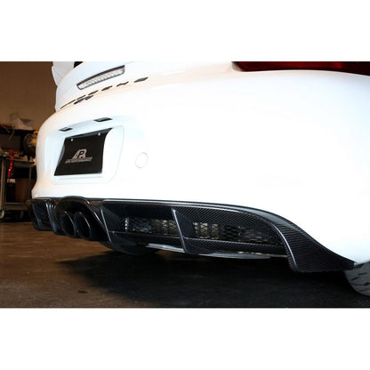 Carbon Fiber Rear Diffuser- 2016 981 Porsche Cayman GT4