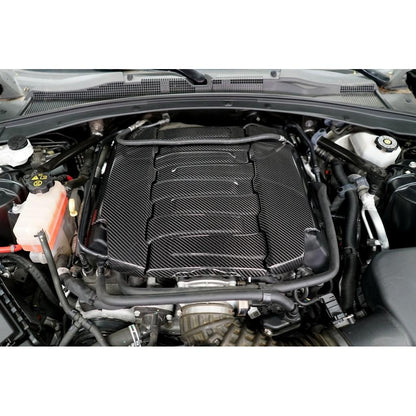 Carbon Fiber Engine Cover Package- 2016-2024 Chevrolet Camaro SS LT1