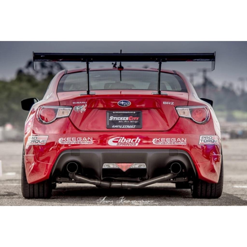 GT-250 Carbon Fiber Adjustable Wing w. 11" Pedestals Set - 2013-2020 Scion FRS / Toyota GT86/ Subaru BRZ