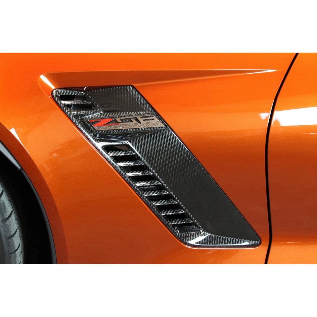 Carbon Fiber Fender Vents-Chevrolet C7 Corvette Z06